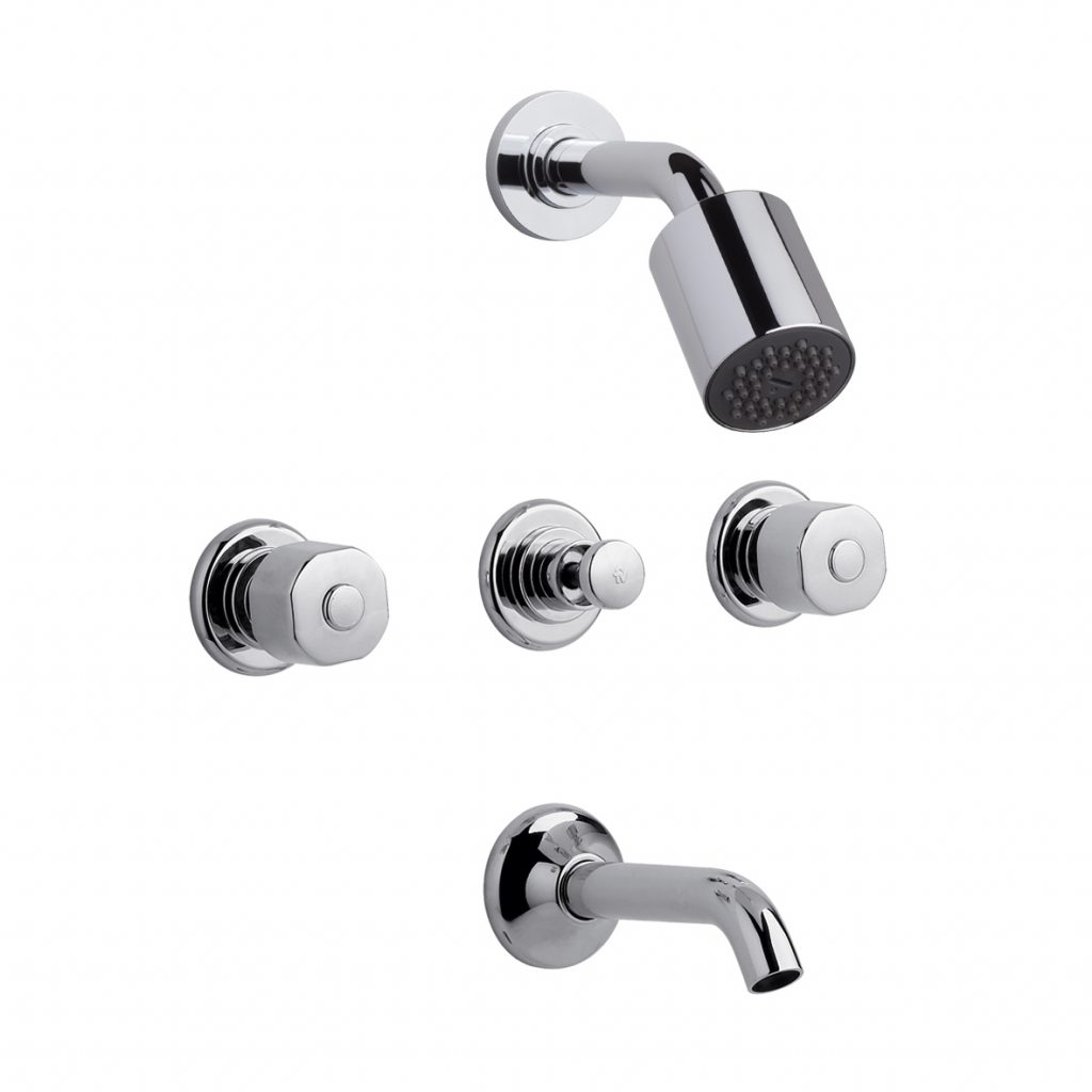 Griferia Ducha Fv 0103/b1p Arizona Con Plateado Brillante